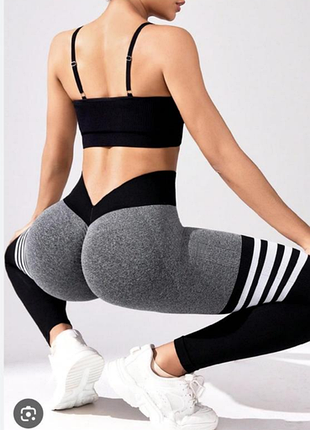 Женские лосины для фитнеса с эффектом push up 2