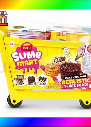 Bs ігровий набір зі best mix слаймами slime mart серії "shopping cart" – візок смаколиків bas77/n