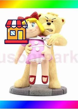 Bs фигурка медведя bad best mix taste bears barbie ken ltd ed (6 см) полистоун bas77/n