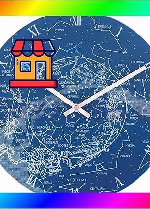 Bs часы настенные nextime best mix млечный путь (диаметр 30 см) синий bas77/n