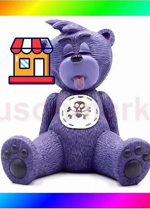Bs фигурка мишки stiffy best mix bad taste bears (8 см) полистоун фиолетовый bas77/n