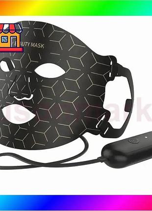 Bs маска для лица best mix rd-65041 usb (7 режимов) терапия красным светом для омоложения и против мор bas77/n