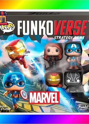 Bs настольная стратегическая игра best mix pop! funkoverse серии "marvel" (4 фигурки) bas77/n