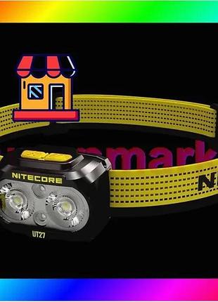 Bs налобний ліхтар із best mix універсальним живленням nitecore ut27 3xaaa usb-c 800лм 168м (9 режимів bas77/n