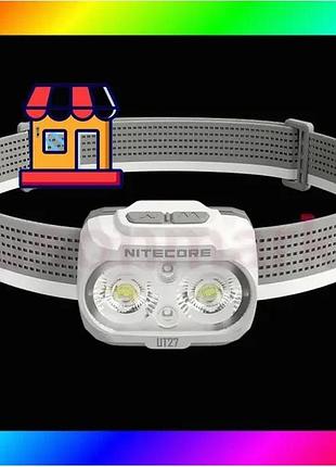 Bs налобный фонарь для best mix бега с универсальным питанием nitecore ut27 pro (3xaaa usb-c) белый bas77/n