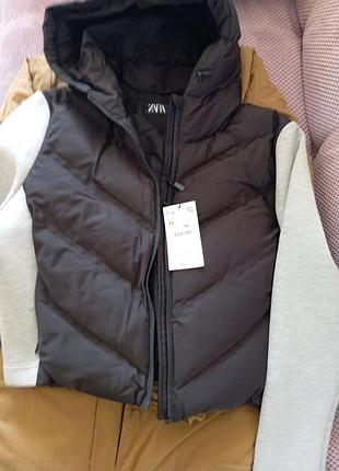 Куртка жилет zara l, xl