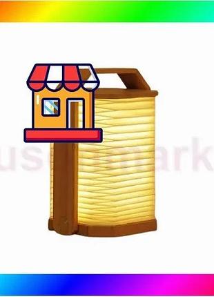 Bs світильник на акумуляторі best mix gingko smart origami lamp 450 лм 6 вт (11.5 х 5 х 21 см) бамбук bas77/n