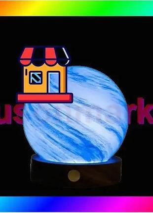 Bs светильник на аккумуляторе best mix gingko astraglass light mini (8 режимов свечения) полярное обла bas77/n