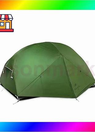 Bs палатка двухместная легкая best mix naturehike mongar 210t ul nh19m002-j (зеленый) bas77/n