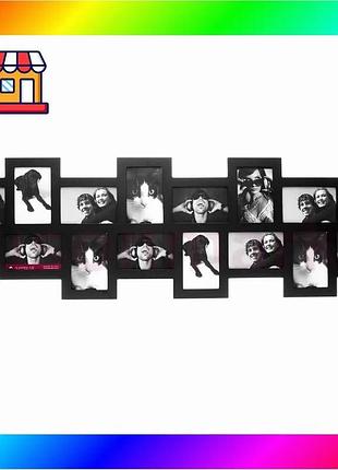 Bs фоторамка present time best mix collage на 14 фото 10х15см (черный) bas77/n
