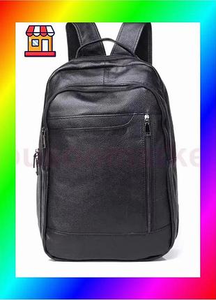 Bs мужской кожаный рюкзак best mix tiding bag (28 х 42 х 18 см) для ноутбука черный bas77/n
