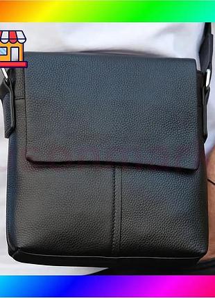 Bs сумка-планшет через плечо best mix tiding bag (21 х 23 х 5.5 см) из натуральной кожи черный bas77/n
