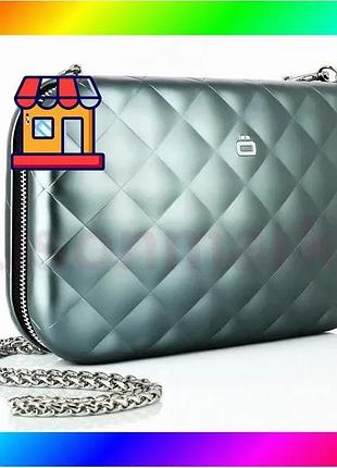 Bs клатч-сумка на блискавці best mix ogon quilted ledy bag (20.5 х 12.5 см) платиновий bas77/n