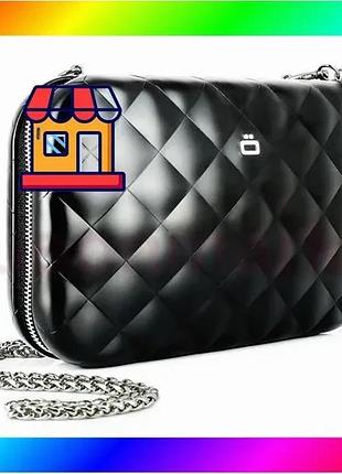 Bs клатч-сумка на блискавці best mix ogon quilted ledy bag (20.5 х 12.5 см) чорний bas77/n