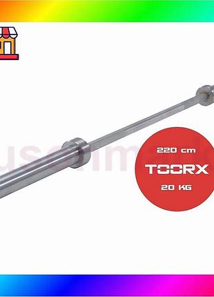 Bs гриф для штанги best mix toorx max 320 kg power training 220 см 50 мм (bo-220) bas77/n