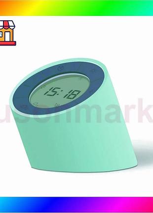 Bs будильник-лампа gingko the best mix edge light с регулировкой яркости (зеленый) bas77/n