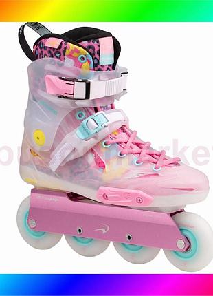 Bs роликові ковзани flying best mix eagle x5 shrike pro pink 37 eu bas77/n