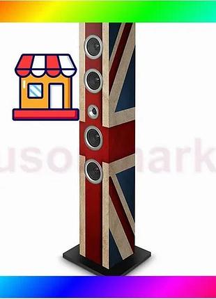Bs мультимедійна bluetooth-колонка uk best mix flag 40w usb fm-радіо та пульт дк bas77/n