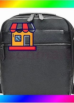 Bs сумка-планшет через плече best mix tiding bag (23 х 26 х 8 см) барсетка з натуральної шкіри чорний bas77/n