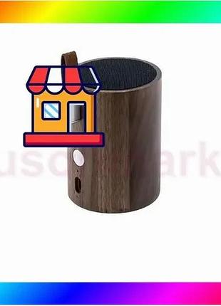 Bs портативний bluetooth динамік best mix + вбудований світильник gingko drum дерево горіх bas77/n