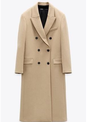 Стильне шерстяне пальто zara