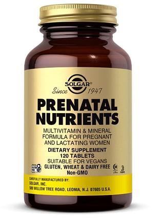 Bs мультивітаміни для вагітних, best mix prenatal nutrients, solgar, 120 таблеток bas77/n