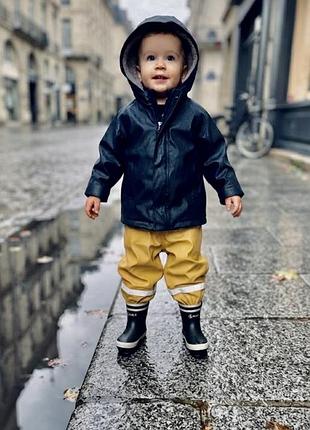 Курточка дощовик прорезинений грязепруф на хутрі zara (іспанія)