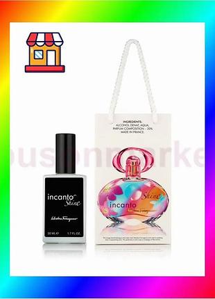 Bs женский парфюм salvatore best mix ferragamo incanto shine - travel perfume 50ml bas77/n