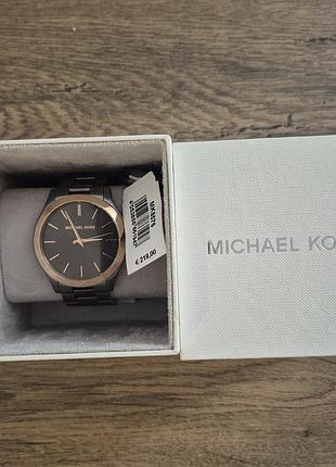 Годинники для жінок michael kors чорні з рожевим золотом