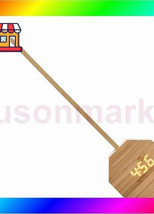 Bs светильник с будильником best mix octagon one plus бамбук bas77/n