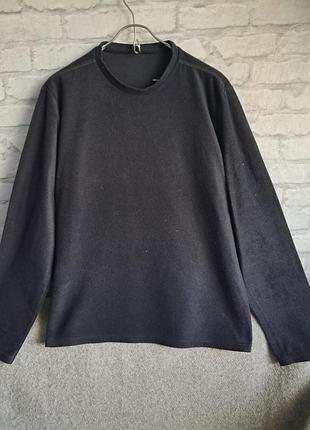 Флисовый мягкий теплый свитшот размер l-xl