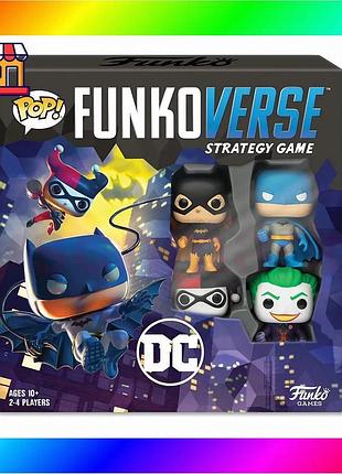 Bs настольная стратегическая игра best mix pop! funkoverse серии "dc comics" (4 фигурки) bas77/n