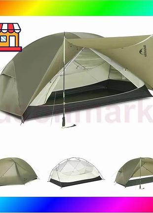 Bs намет двомісний naturehike best mix cnk2550ws037 mongar pro 2 (оливковий) bas77/n