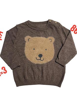 Очень милая кофточка с мишкой от h&amp;m 86-92