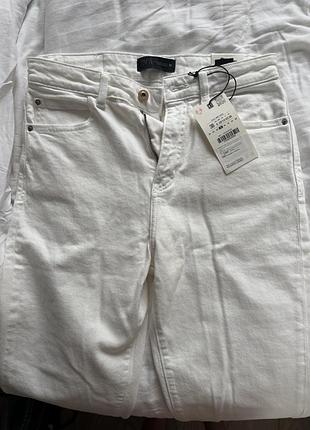 Джинси жіночі zara mom fit білі 38