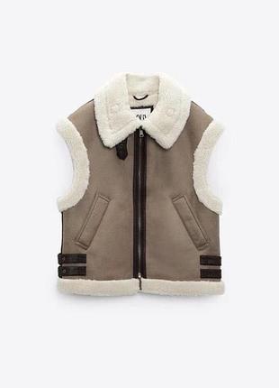 Жилетка авіатор zara