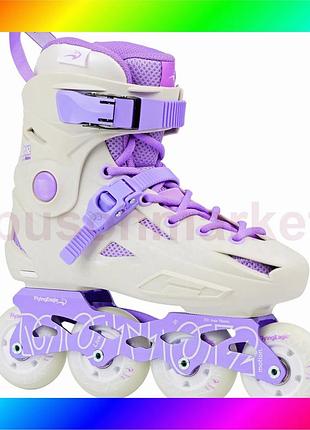 Bs роликові ковзани flying best mix eagle avian white-purple 37-38 eu bas77/n