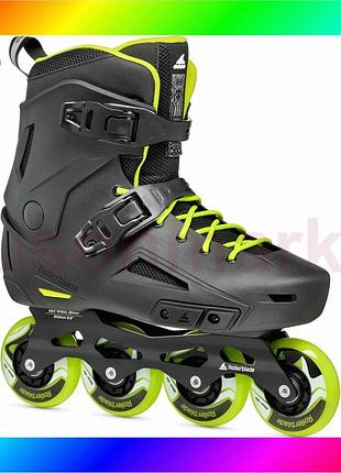 Bs фрискейт ролики rollerblade best mix lightning black-lime 42-42.5 bas77/n