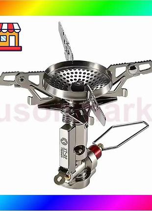 Bs газовая горелка campingmoon best mix xt-2f с чехлом (титановый) bas77/n