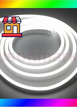 Bs светодиодная неоновая лента best mix neon 220в jl 2835-120 g ip65 герметичная 5 метров белая bas77/n