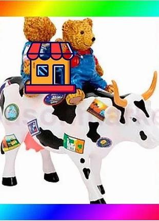 Bs коллекционная статуэтка корова best mix teddy bears on the moove (size m) полирезин bas77/n