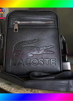 Bs чоловіча сумка через best mix плече стиль lacoste, чорна сумка планшет, компактна чоловіча сумка ме bas77/n