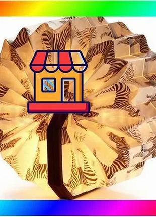 Bs светильник гармошка на best mix аккумуляторе velvet accordion zebra gingko (коричневый) bas77/n