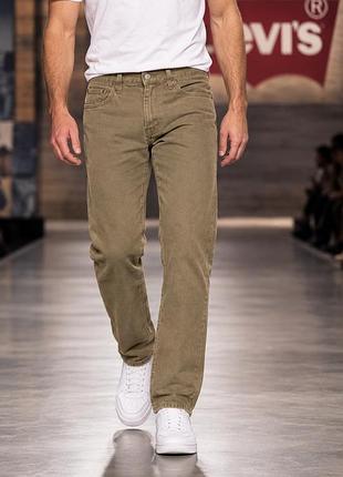 Чоловічі джинси levi's пісочні (l) коттон