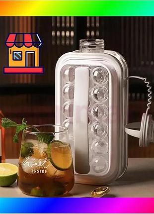 Bs силиконовая форма для best mix льда на 17 шариков ice cube tray переносная бутылка для льда серая bas77/n