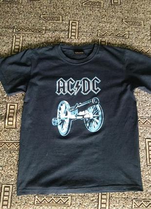 Футболка чоловіча ac/dc чорна з принтом