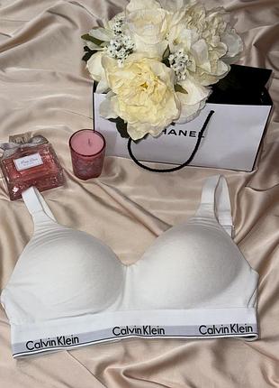 Бавовняний бюстгальтер без кісточок calvin klein