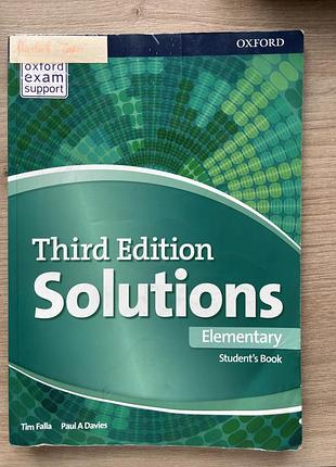 Third edition solutions, elementary