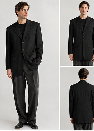 Karl lagerfeld homme vintage 90s | 85% wool + 15% silk | louis-sakko