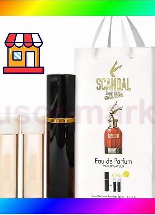 Bs jean paul gaultier best mix scandal edp 3x15ml - trio bag bas77/n
